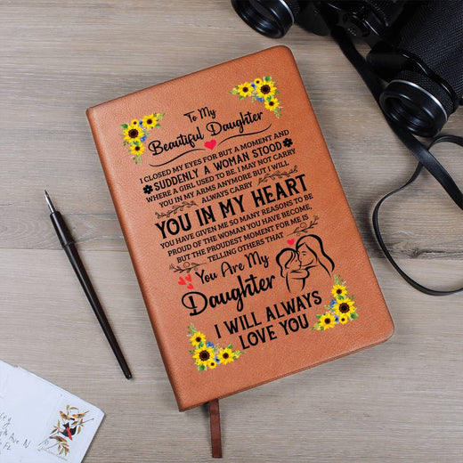 TO MY DAUGHTER PROUD LEATHER JOURNAL