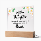 TO MY DAUGHTER DISTANCE SQUARE ACRYLIC PLAQUE