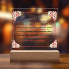 TO MY BEAUTIFUL DAUGHTER SQUARE ACRYLIC PLAQUE