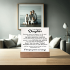 TO MY DAUGHTER CHAPTERS SQUARE PLAQUE