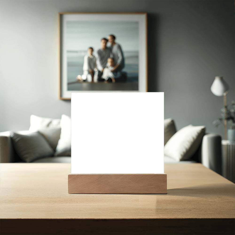 TO MY DAUGHTER LION CROWN ACRYLIC SQUARE PLAQUE