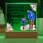 Acrylic Square Design Grandpa