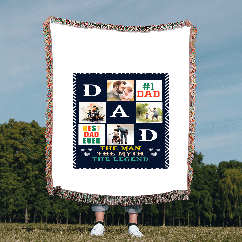 Best Dad Ever - Woven Blanket
