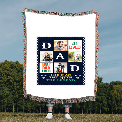 Best Dad Ever - Woven Blanket