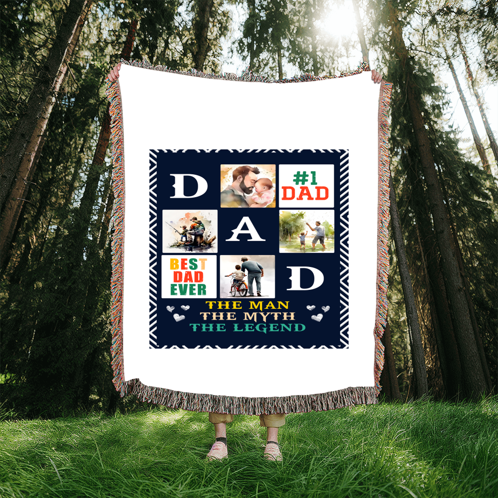 Best Dad Ever - Woven Blanket