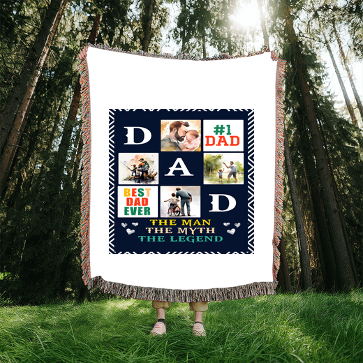 Best Dad Ever - Woven Blanket