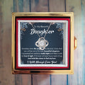 Chapters Squeezed Name - Daughter Birthday Necklace with Rose Box